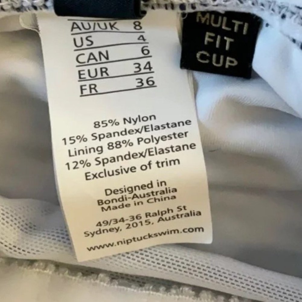 Nip Tuck Striped Joanne Twist Front Design Tummy … - image 4